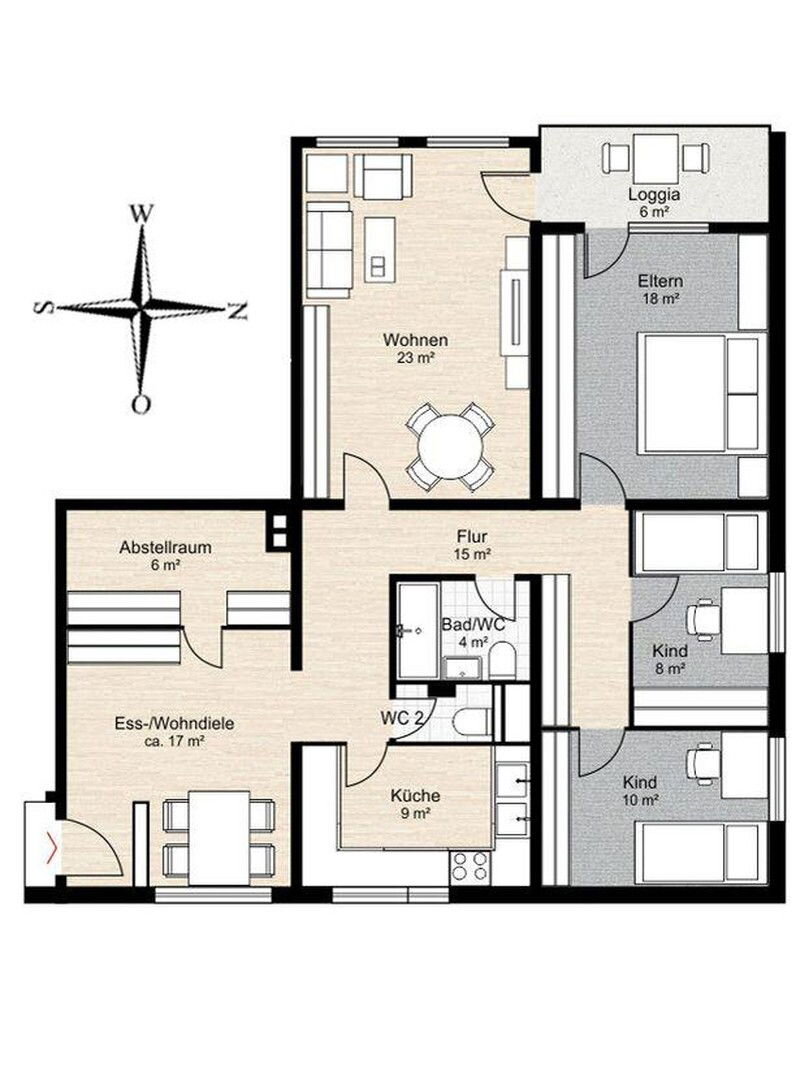 Wohnung zum Kauf provisionsfrei 269.000 € 4,5 Zimmer 118 m²<br/>Wohnfläche Mainparkstrasse 6 Mainaschaff 63814