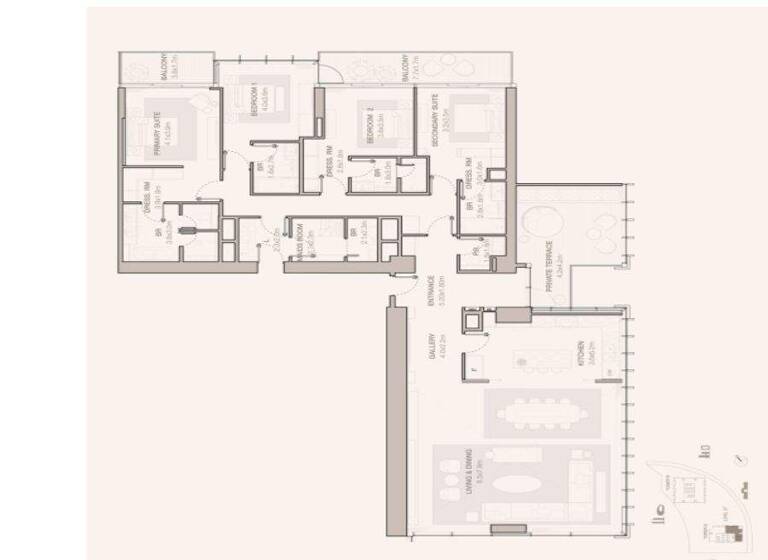 Wohnung zum Kauf - Erstbezug provisionsfrei 8.357.117 € 5 Zimmer 322,2 m² Sheikh Zayed Road Dubai