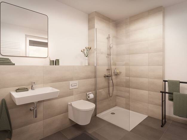 Wohnung zum Kauf - Neubau provisionsfrei 361.000 € 3 Zimmer 70,5 m² 1. Geschoss Nürnberger Str. 38 Kreuzstein Bayreuth 95448