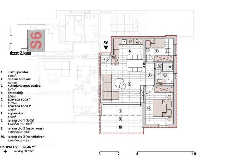 Wohnung zum Kauf 337.000 € 3 Zimmer 71 m² 2. Geschoss Primosten Primosten