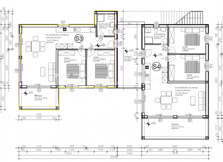 Wohnung zum Kauf 340.000 € 3 Zimmer 1. Geschoss Omisalj 51513