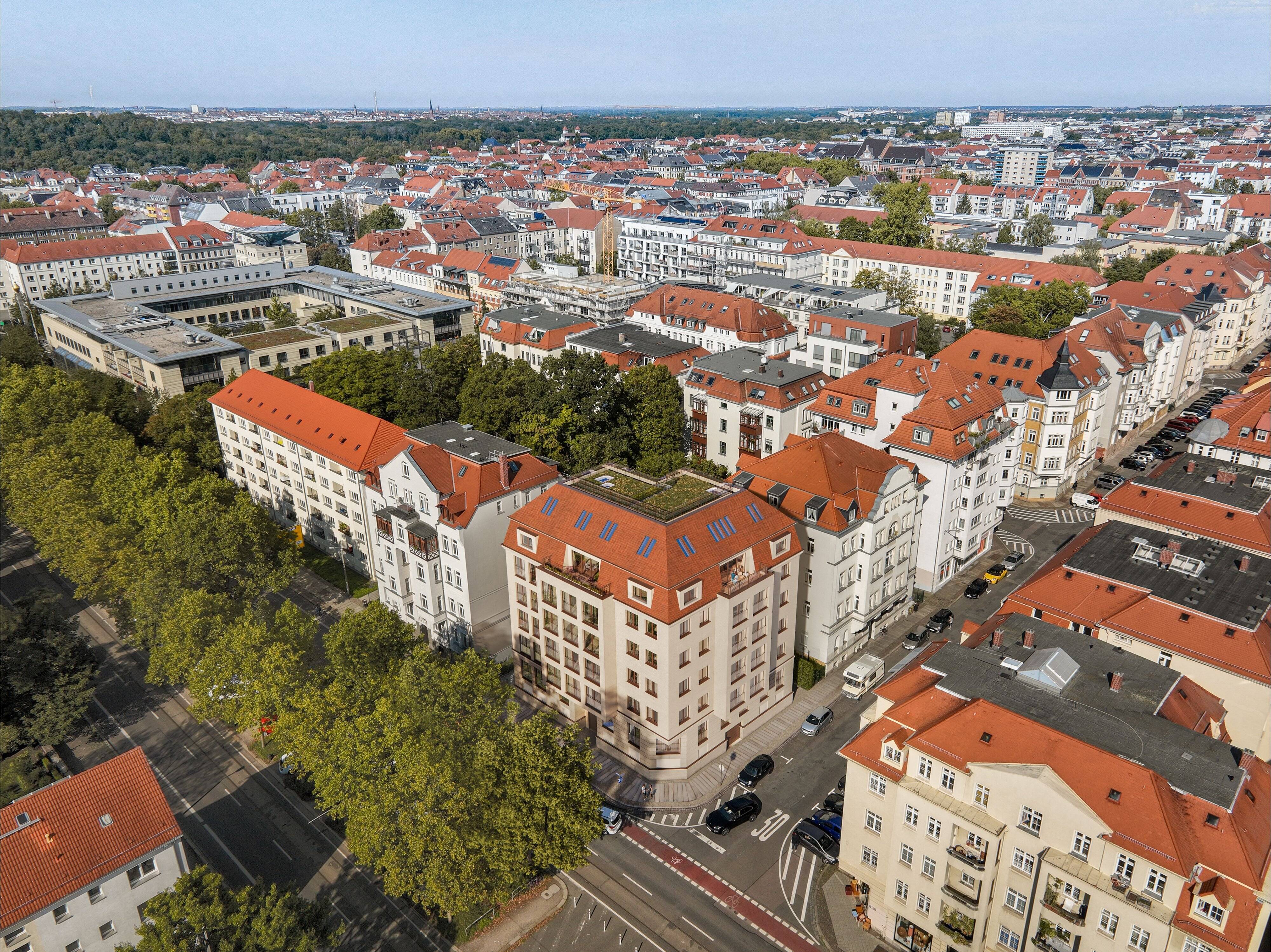 DG-Maisonettewohnung mit eigenem Dachgarten - Neubauprojekt mit Blick über Leipzig, KfW 40 – Leipzig – Vorschaubild 4