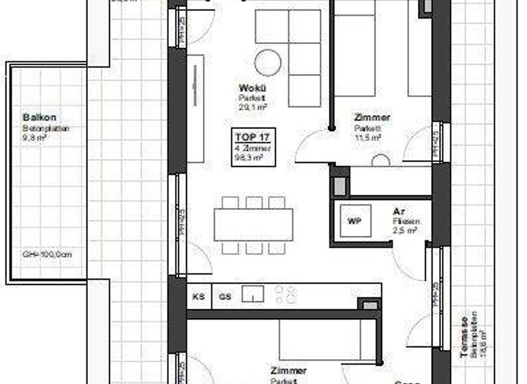 Wohnung zum Kauf 595.000 € 4 Zimmer 98,3 m² St. Pölten 3100