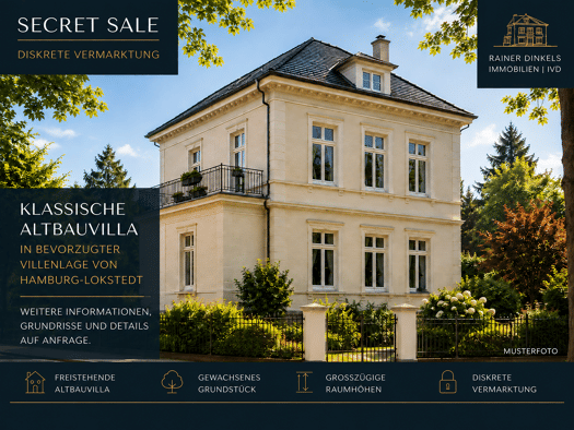 Einfamilienhaus zum Kauf 9 Zimmer frei ab sofort Lokstedt Hamburg 22529