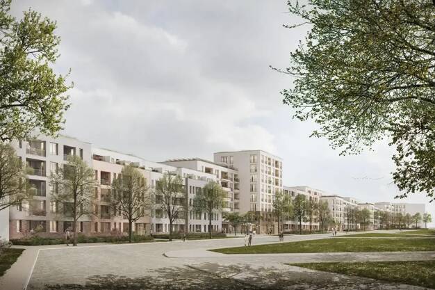 Wohnung zur Miete - Neubau nur mit Wohnberechtigungsschein 469 € 1 Zimmer 41,3 m² frei ab sofort Lorenz-Hagen-Straße 9, Glockenhof Bleiweiß Nürnberg 90461