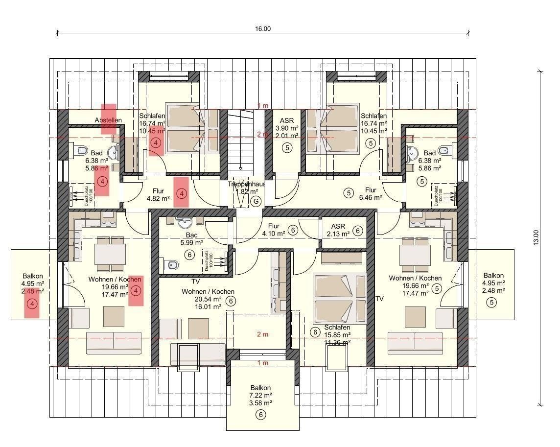 Wohnung zur Miete 1.400 € 2 Zimmer 41 m²<br/>Wohnfläche 1.<br/>Geschoss Zingst Zingst 18374