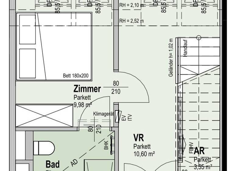 Wohnung zum Kauf - Erstbezug 749.100 € 3 Zimmer 97,7 m² 5. Geschoss Fahrbachgasse 6 Wien 1210