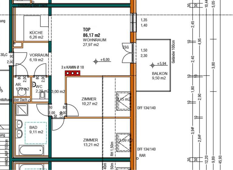 WG-Zimmer zum Kauf 349.000 € 3 Zimmer 86,2 m² 1. Geschoss Strasshof an der Nordbahn 2231