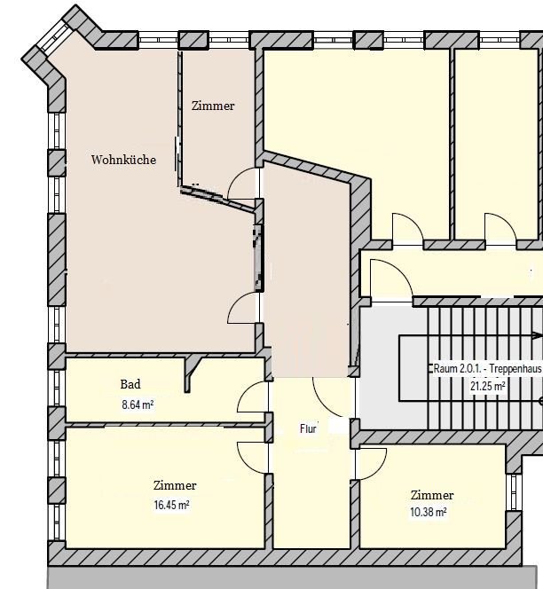 Wohnung zur Miete 475 € 4 Zimmer 95 m²<br/>Wohnfläche ab sofort<br/>Verfügbarkeit Kaiserstraße 37 Auerbach Auerbach 08209