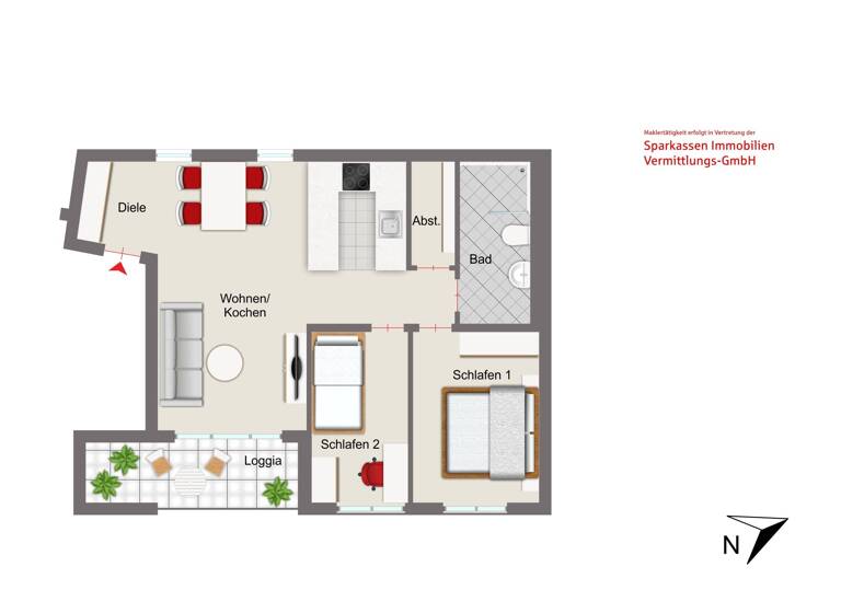 Wohnung zum Kauf provisionsfrei 415.000 € 3 Zimmer 75 m²<br/>Wohnfläche Weiden Weiden 92637