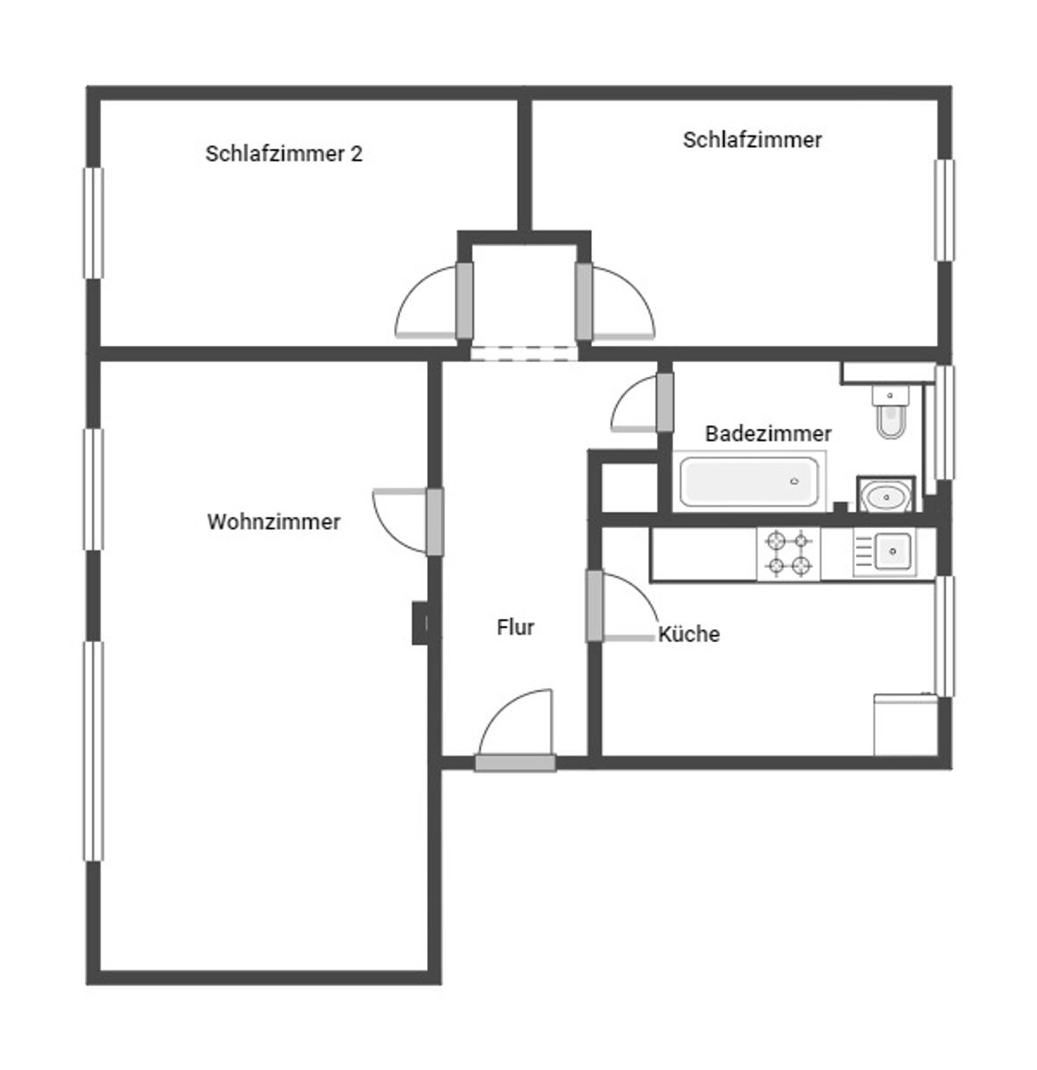 Wohnung zum Kauf provisionsfrei 294.500 € 3 Zimmer 84,1 m²<br/>Wohnfläche 1.<br/>Geschoss Linden-Süd Hannover 30449