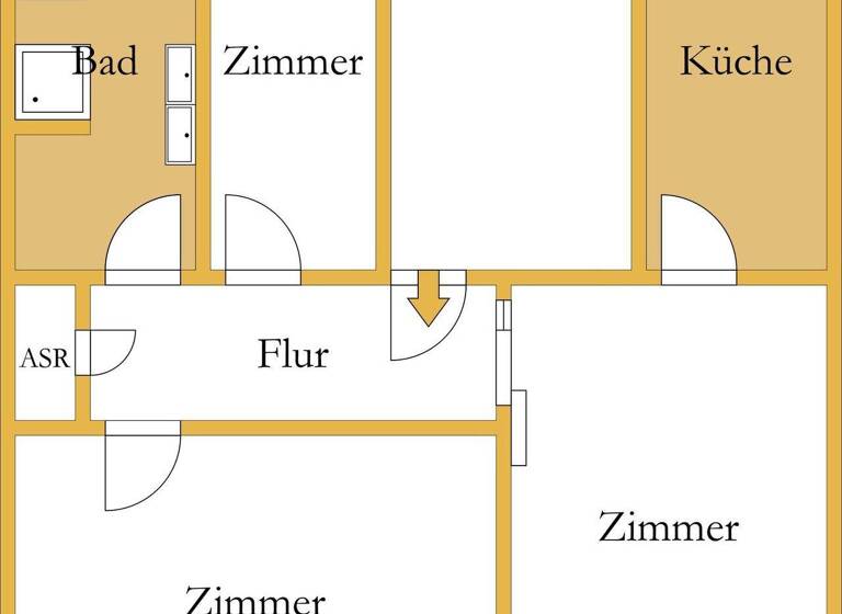 Wohnung zur Miete 615 € 3 Zimmer 82 m² 2. Geschoss frei ab 01.07.2026 Köthen Köthen (Anhalt) 06366