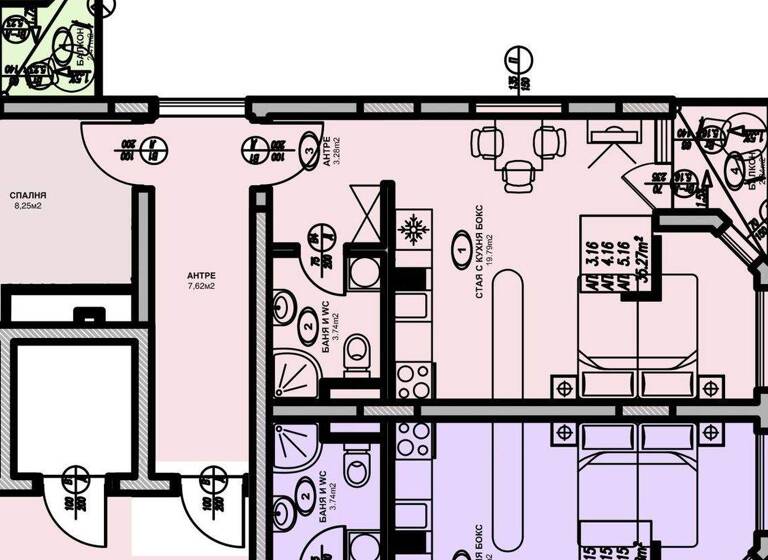 Studio zum Kauf provisionsfrei 112.250 € 2 Zimmer 61,6 m² 4. Geschoss Sunny Beach 8240