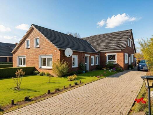 Doppelhaushälfte zum Kauf 265.000 € 3 Zimmer 132 m² 2.827 m² Grundstück Beschotenweg Weener 26826