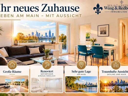 Wohnung zum Kauf 849.000 € 3 Zimmer 90,4 m² 8. Geschoss Gutleutviertel Frankfurt am Main 60327