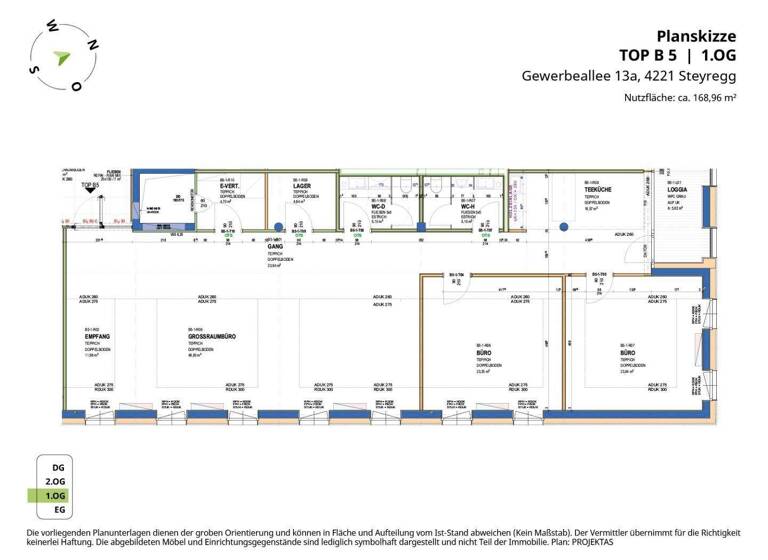 Bürogebäude zur Miete 2.028 € 169 m² Bürofläche Gewerbeallee 13 Steyregg 4221