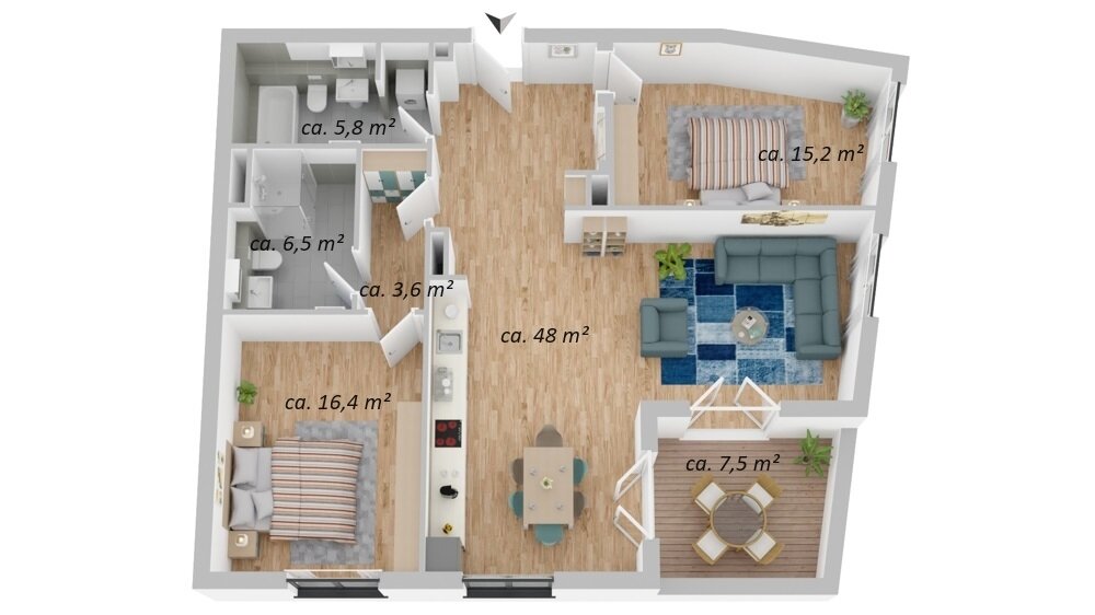 Wohnung zum Kauf 899.000 € 3 Zimmer 105 m²<br/>Wohnfläche Friedrichshain Berlin Friedrichshain 10243