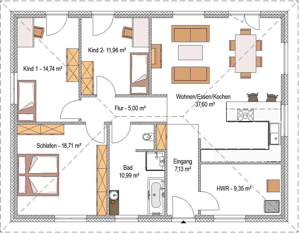 Bungalow zum Kauf provisionsfrei 522.451 € 4 Zimmer 115 m²<br/>Wohnfläche 684 m²<br/>Grundstück Eilenburg Eilenburg 04838