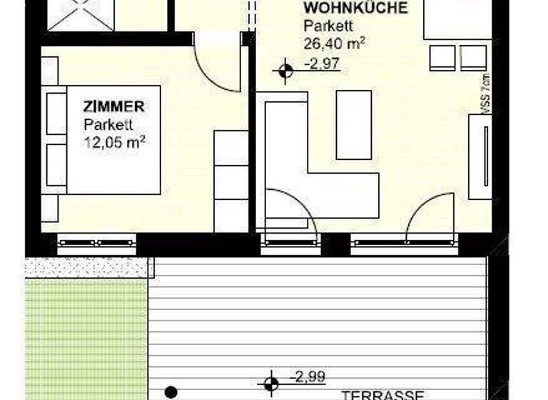 Wohnung zum Kauf 230.200 € 2 Zimmer 52,8 m² Schichenauer Straße 26-e St. Stefan im Rosental 8083
