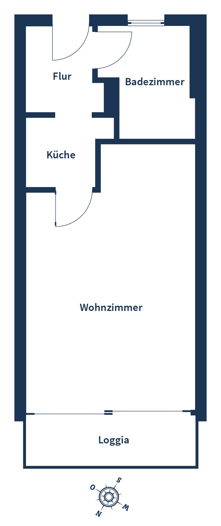 Wohnung zum Kauf 89.000 € 1 Zimmer 35,8 m²<br/>Wohnfläche 1.<br/>Geschoss Bad Füssing Bad Füssing 94072