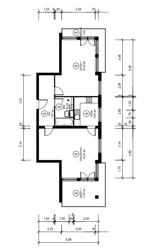 Wohnung zur Miete 875 € 2 Zimmer 72,9 m²<br/>Wohnfläche 1.<br/>Geschoss Waldsiedlung Bernau 16321