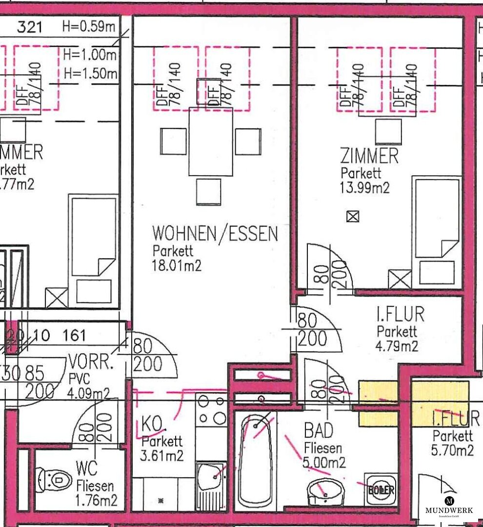 Wohnung zur Miete 590 € 2 Zimmer 51,3 m²<br/>Wohnfläche 3.<br/>Geschoss Sankt Leonhard Graz 8010