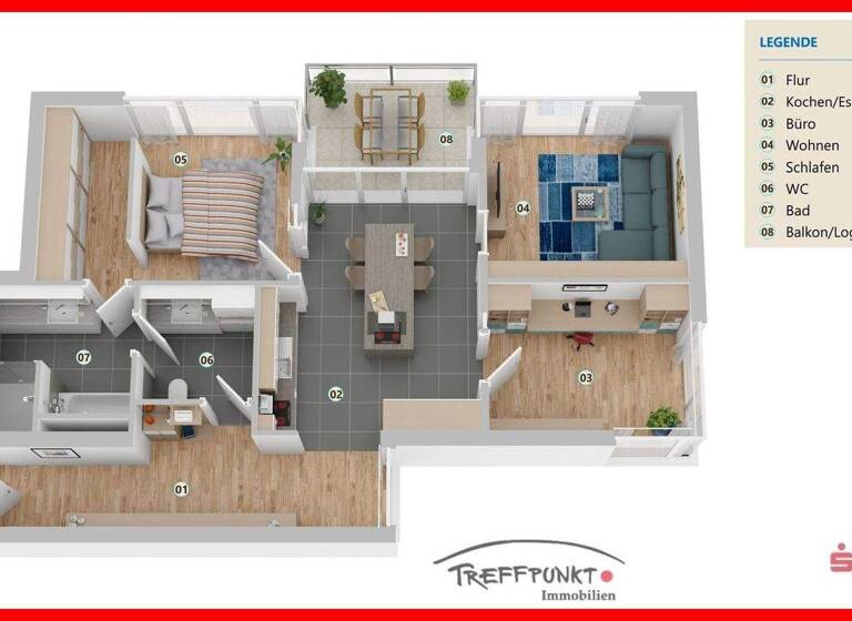 Wohnung zum Kauf provisionsfrei 404.000 € 3 Zimmer 93,8 m² 2. Geschoss Stadtzentrum Emden 26725
