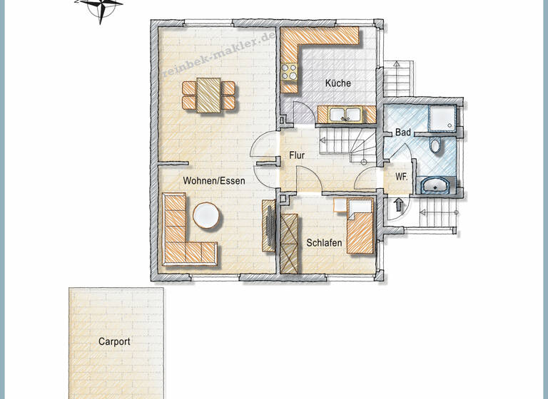 Einfamilienhaus zum Kauf 479.000 € 5 Zimmer 95 m²<br/>Wohnfläche 593 m²<br/>Grundstück Sasel Hamburg 22395