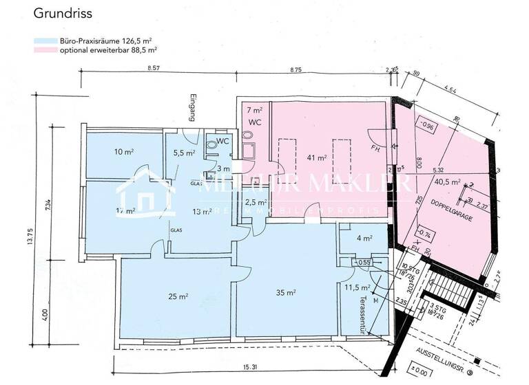Bürofläche zur Miete provisionsfrei 1.100 € 111 m² Bürofläche Bad Malente-Gremsmühlen Malente 23714