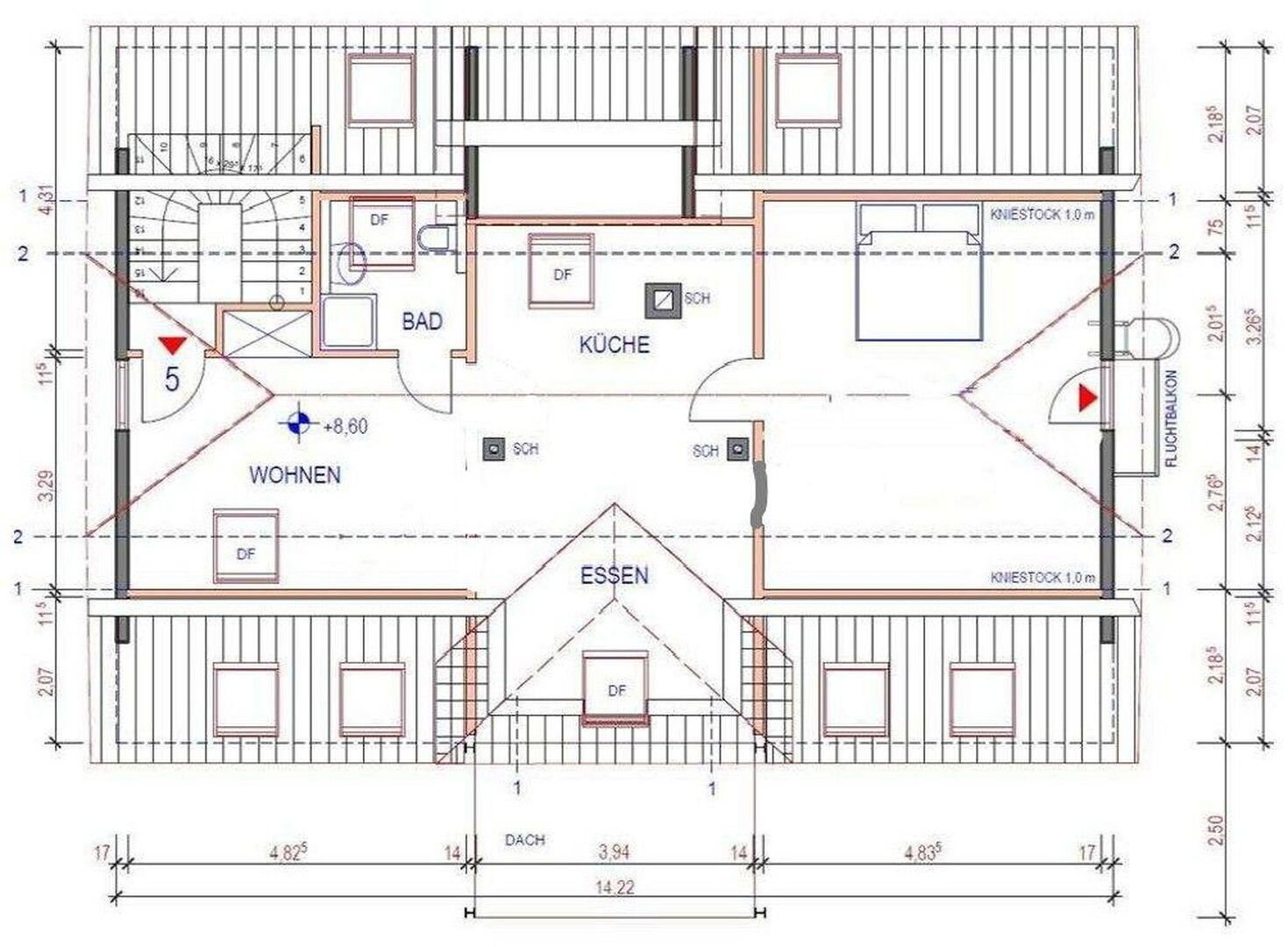 Wohnung zur Miete 1.500 € 7 Zimmer 170 m²<br/>Wohnfläche 4.<br/>Geschoss Bad Liebenzell Bad Liebenzell 75378