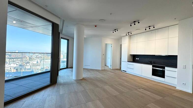 Wohnung zur Miete 3.330 € 3 Zimmer 99,4 m² 13. Geschoss Innenstadt Frankfurt am Main 60315