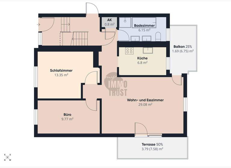 Wohnung zum Kauf 329.000 € 3 Zimmer 80 m² EG Bietigheim 76467