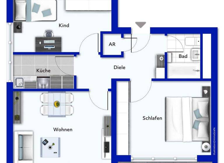 Wohnung zum Kauf 170.000 € 3 Zimmer 74 m² Bockum Krefeld 47809