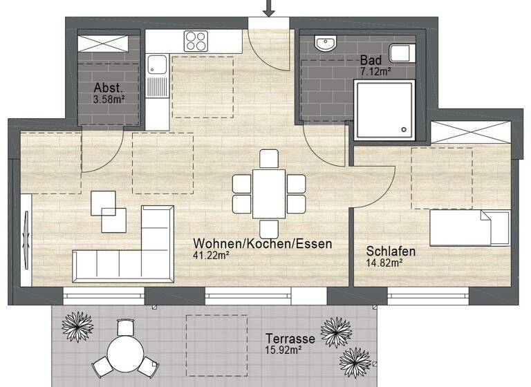 Wohnung zum Kauf - Erstbezug provisionsfrei 393.000 € 2,5 Zimmer 74,7 m² EG Steinhude Wunstorf 31515