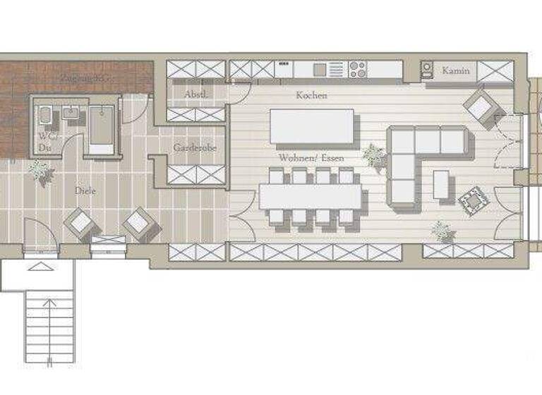 Maisonette zur Miete 2.176 € 4 Zimmer 167,4 m² EG Pirna 01796
