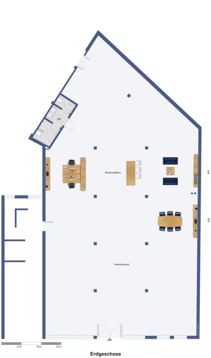 Ausstellungsfläche zur Miete 2.300 € 305 m²<br/>Verkaufsfläche Orscholz Mettlach 66693