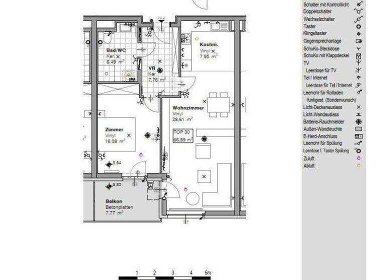 Wohnung zur Miete 852 € 2 Zimmer 66,9 m² 2. Geschoss frei ab sofort Stockerauer Straße Spillern 2104