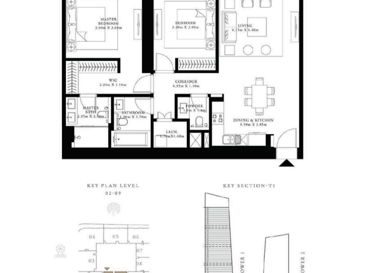 Wohnung zum Kauf 1.526.754 € 3 Zimmer 121,9 m² Dubai