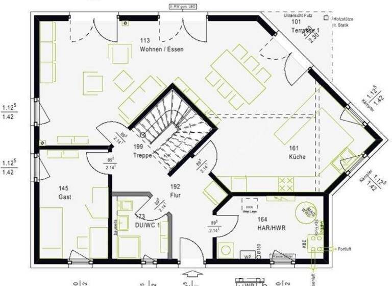 Einfamilienhaus zum Kauf provisionsfrei 351.850 € 5 Zimmer 190 m² Rundelshausen Werneck 97440