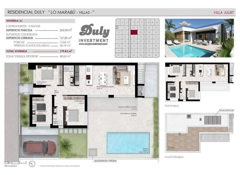 Villa zum Kauf provisionsfrei 514.000 € 4 Zimmer 107 m² Calle Gerona Ciudad Quesada 03170