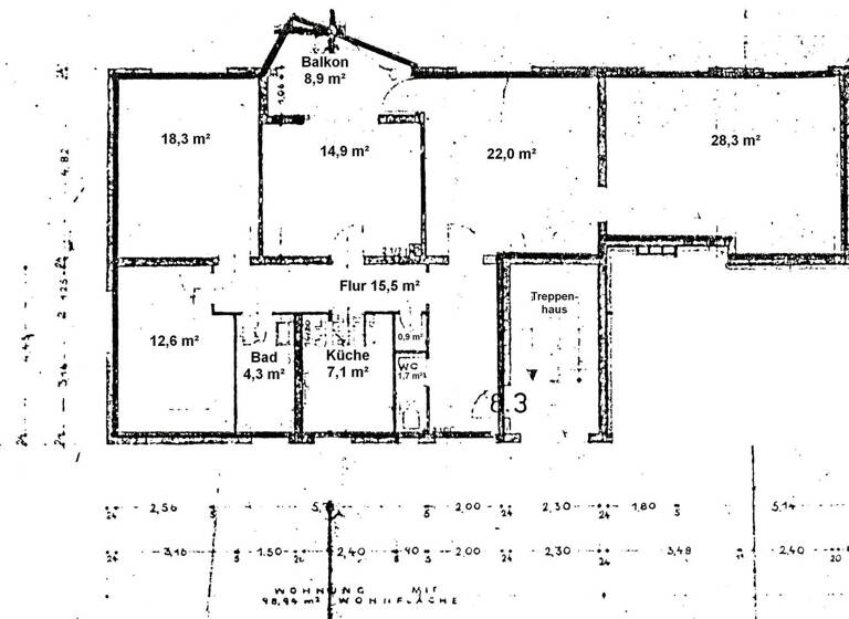 Wohnung zum Kauf 398.000 € 5 Zimmer 130 m² 2. Geschoss Langwasser Nürnberg 90473