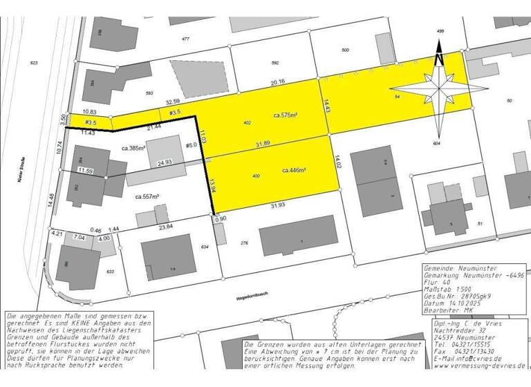 Grundstück zum Kauf 199.000 € 1.552 m² Grundstück Tungendorf Neumünster 24536