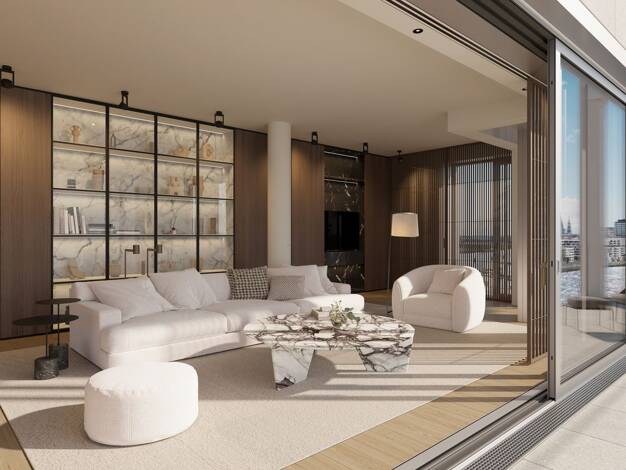 Studio zum Kauf - Erstbezug provisionsfrei 1.540.000 € 3 Zimmer 105,2 m² 8. Geschoss HafenCity Hamburg 20457