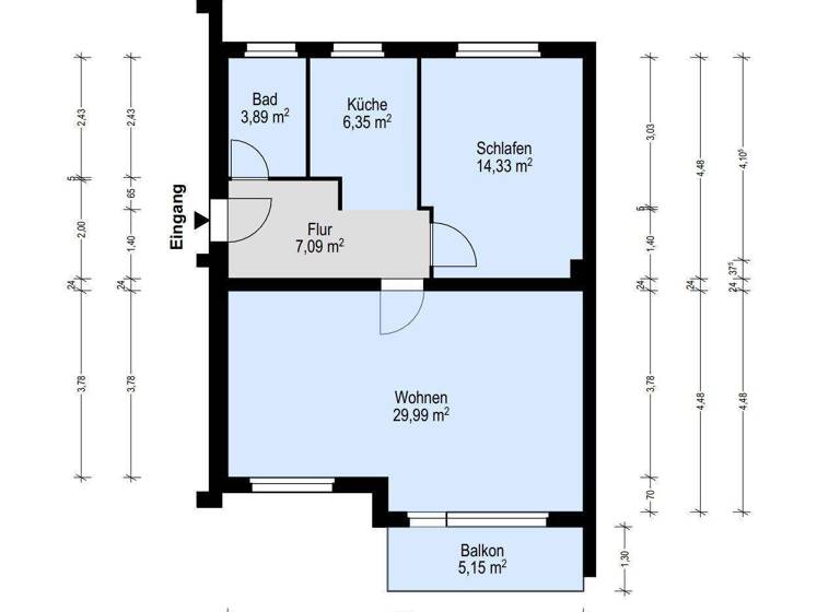 Wohnung zum Kauf 309.000 € 2,5 Zimmer 65 m² 2. Geschoss frei ab sofort Lichterfelde Berlin 12207