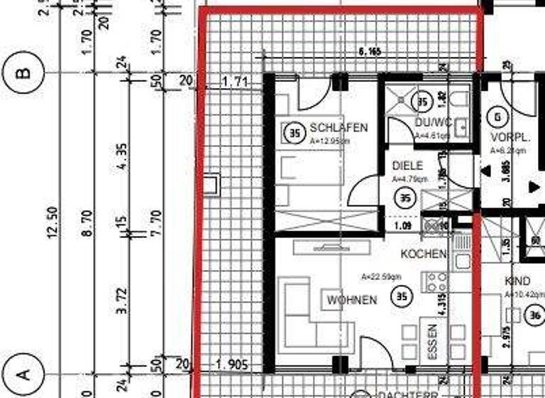 Penthouse zum Kauf 249.000 € 2,5 Zimmer 55,5 m² 7. Geschoss Innenstadt Pforzheim 75173