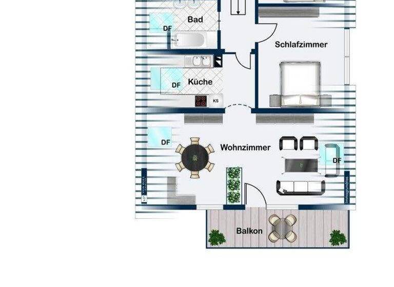 Wohnung zur Miete 1.250 € 3 Zimmer 104 m² 3. Geschoss Einhausen 64683