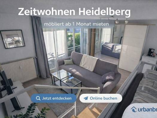 Studio zur Miete Wohnen auf Zeit 1.200 € 1 Zimmer 34 m² frei ab 23.04.2026 Grenzhöfer Weg 0 Wieblingen Heidelberg Wieblingen 69123