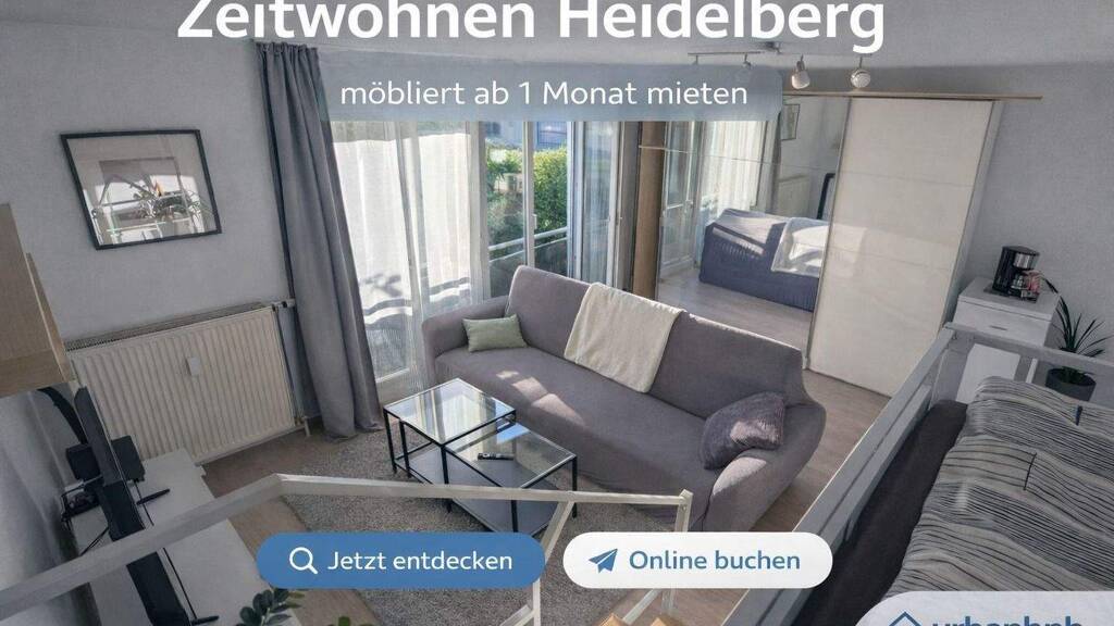 Studio zur Miete Wohnen auf Zeit 1.200 € 1 Zimmer 34 m² frei ab 23.04.2026 Grenzhöfer Weg 0 Wieblingen Heidelberg Wieblingen 69123