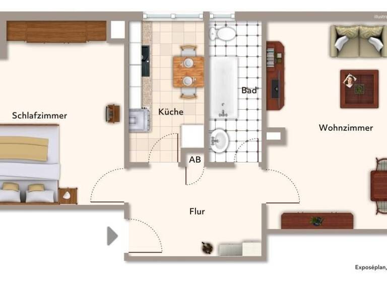 Wohnung zum Kauf 240.000 € 2 Zimmer 62 m²<br/>Wohnfläche Bad Cannstatt Stuttgart 70376