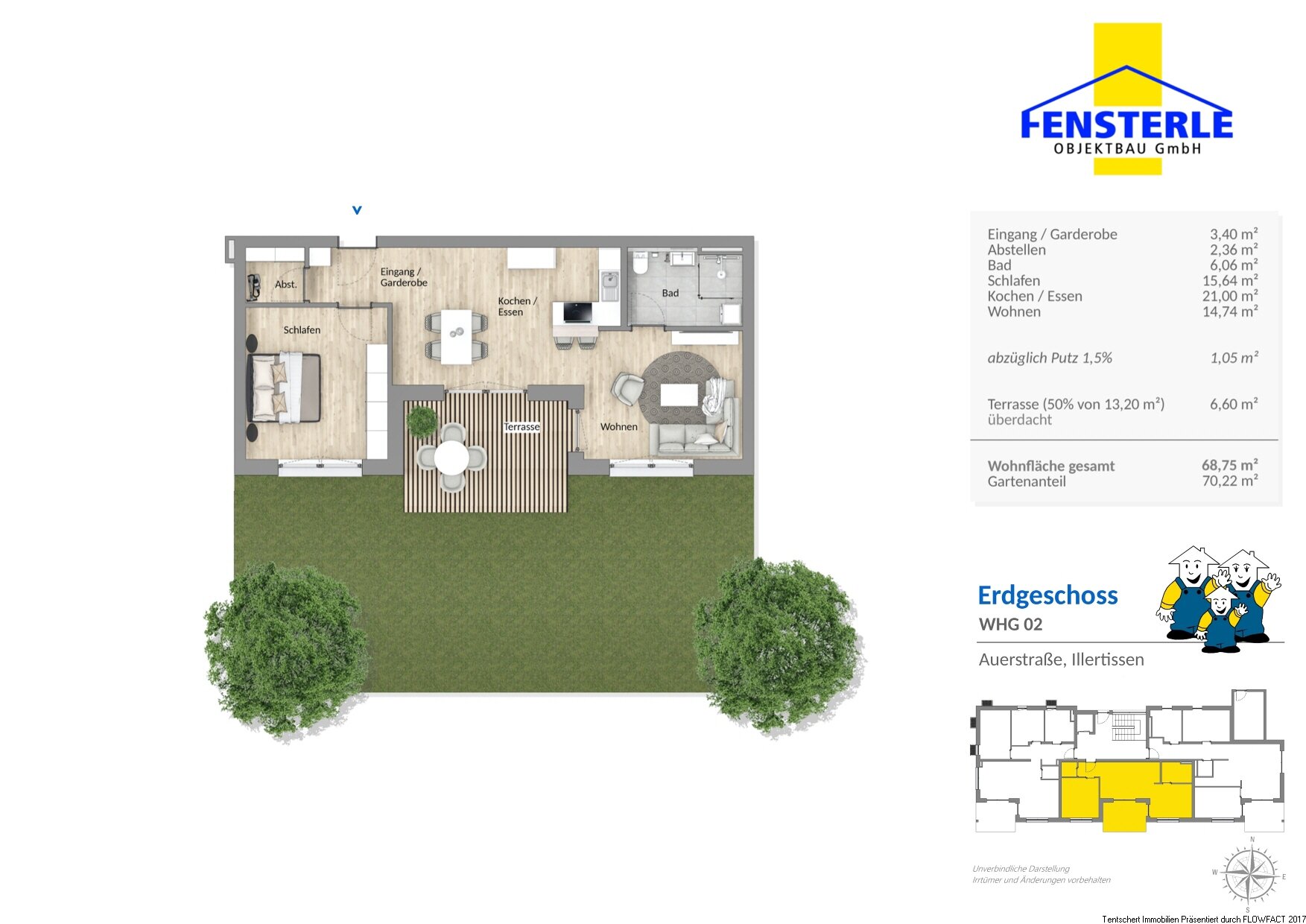 Wohnung zum Kauf provisionsfrei 385.000 € 2,5 Zimmer 68,8 m²<br/>Wohnfläche Illertissen Illertissen 89257